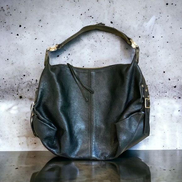 PERLINA soft black leather tote bag - Picture 1 of 11